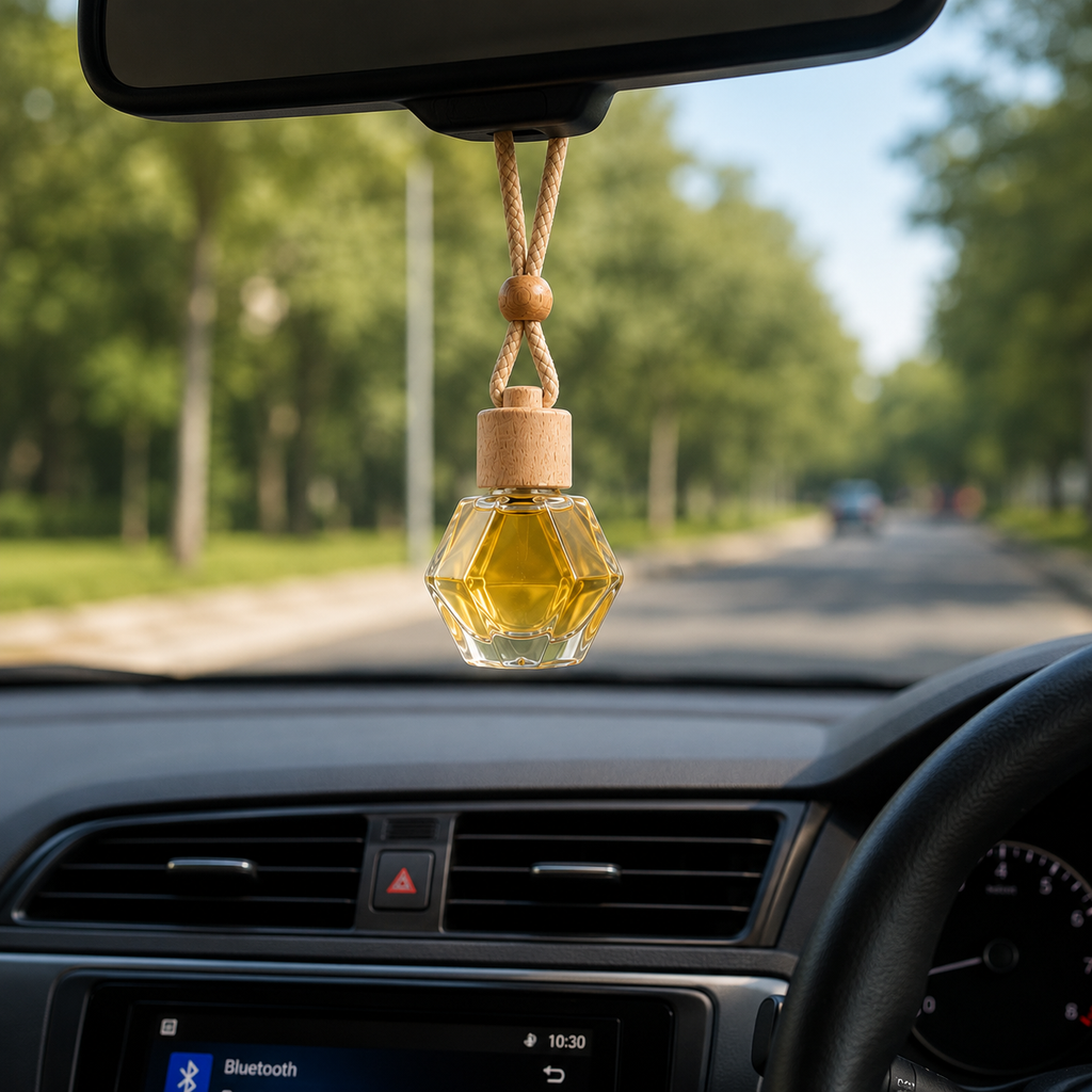 HUPLA Paradise Hanging Car Air Freshener | Tropical Long Lasting Car Perfume Bottle | Premium Paradise Aroma Diffuser for Car Interior (12ml)