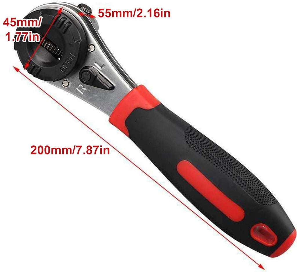 HUPLA 6-22mm Universal Ratchet Wrench | Self-Adjusting Multi-Size Socket Spanner | Reversible Quick Release Hand Tool for Home, Garage & Automotive Repair