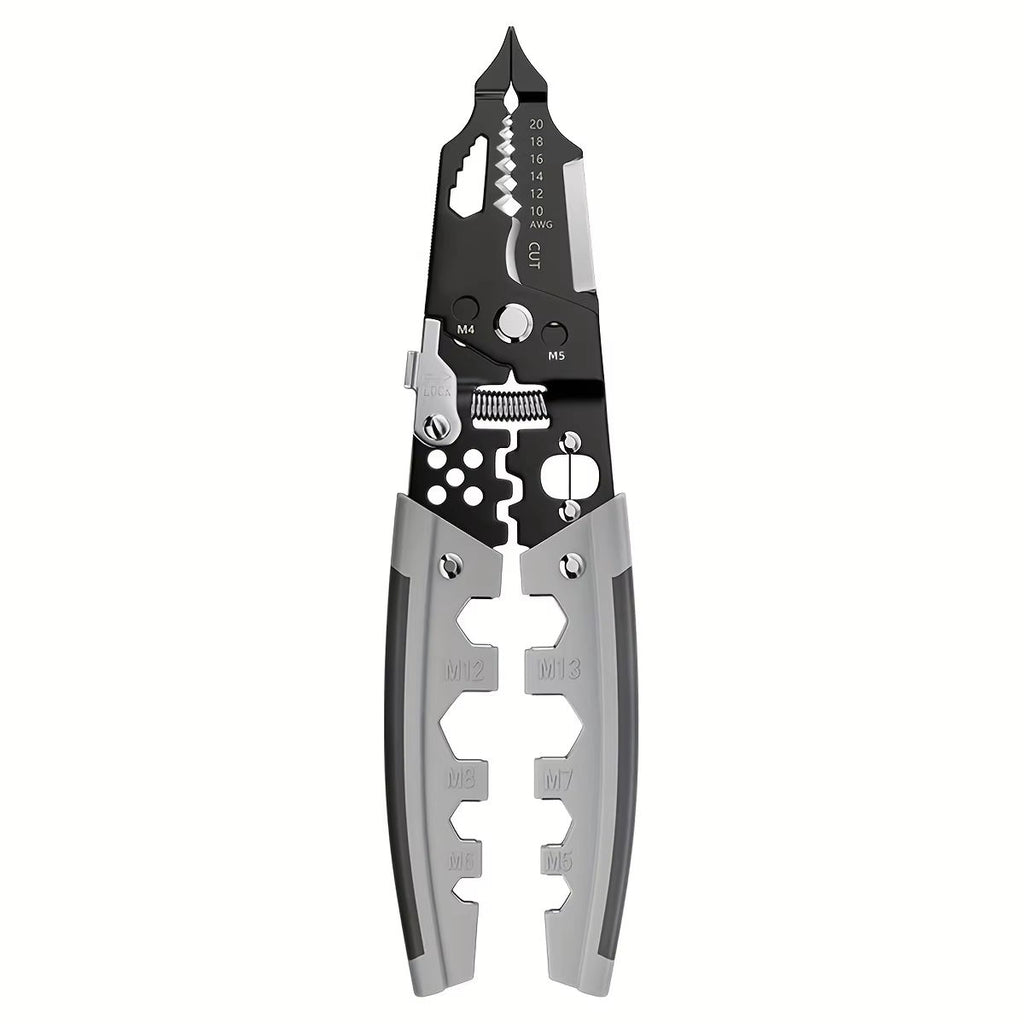 28-in-1 Multi-Function Wire Stripper | Crimping, Cutting & Pliers Tool for Electricians