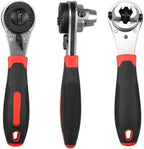 HUPLA 6-22mm Universal Ratchet Wrench | Self-Adjusting Multi-Size Socket Spanner | Reversible Quick Release Hand Tool for Home, Garage & Automotive Repair