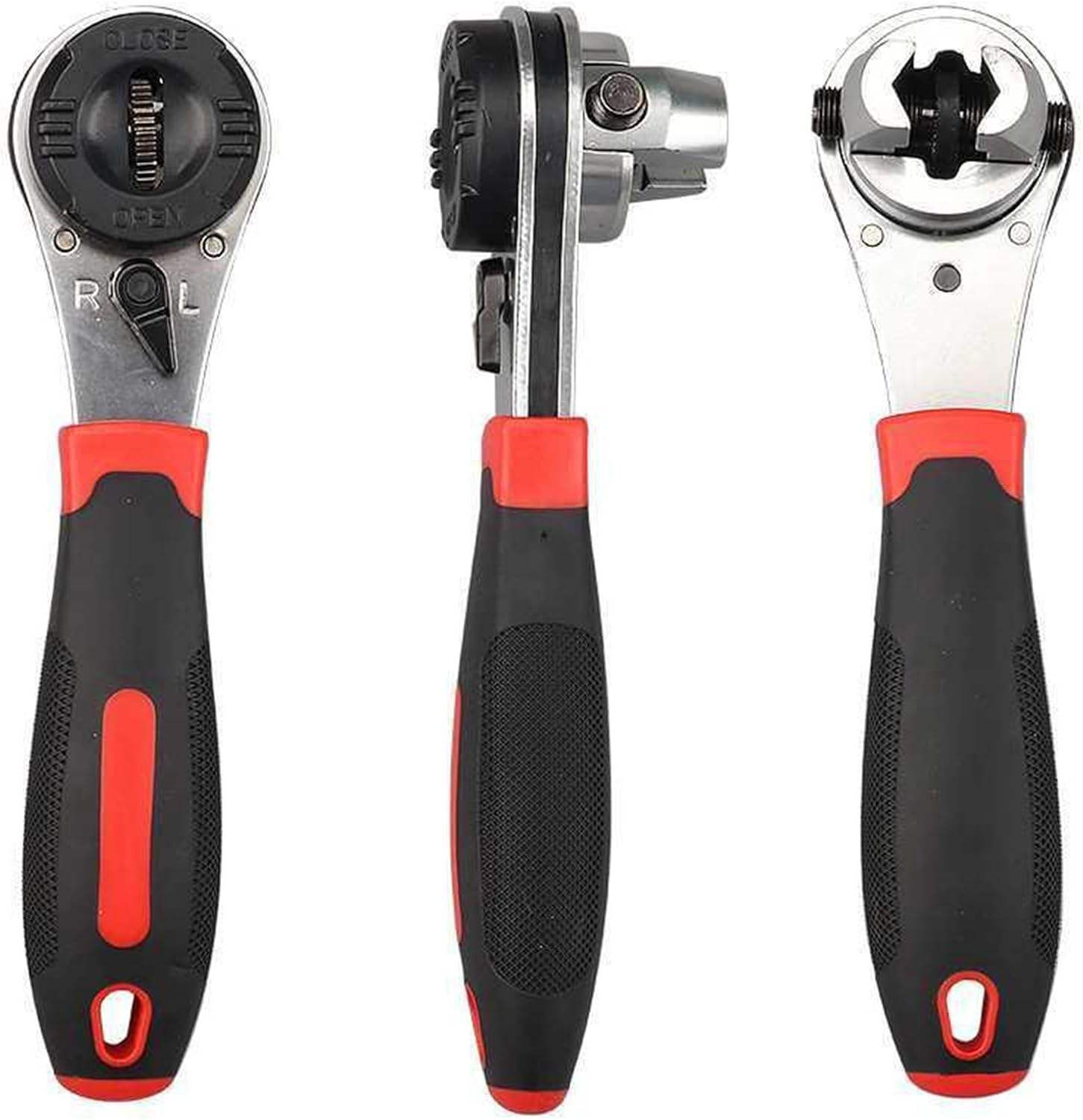 HUPLA 6-22mm Universal Ratchet Wrench | Self-Adjusting Multi-Size Socket Spanner | Reversible Quick Release Hand Tool for Home, Garage & Automotive Repair