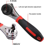 HUPLA 6-22mm Universal Ratchet Wrench | Self-Adjusting Multi-Size Socket Spanner | Reversible Quick Release Hand Tool for Home, Garage & Automotive Repair