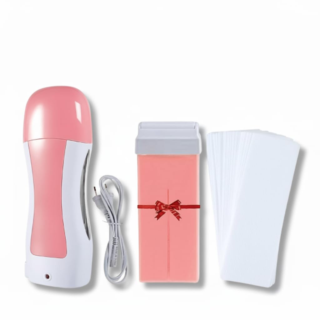 Professional Roll-On Wax Heater for Hair Removal | At-Home Body Waxing Kit for Legs, Arms, Chest & Back