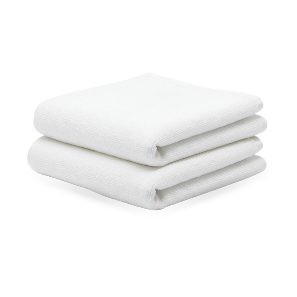 HUPLA Premium Cotton Hand Towels (Pack of 2) | 150 GSM | Ultra Soft, Highly Absorbent, Quick Dry | White | 41 x 63 cm HUPLA Cotton Hand Towels Pack of 2 | Soft & Absorbent
