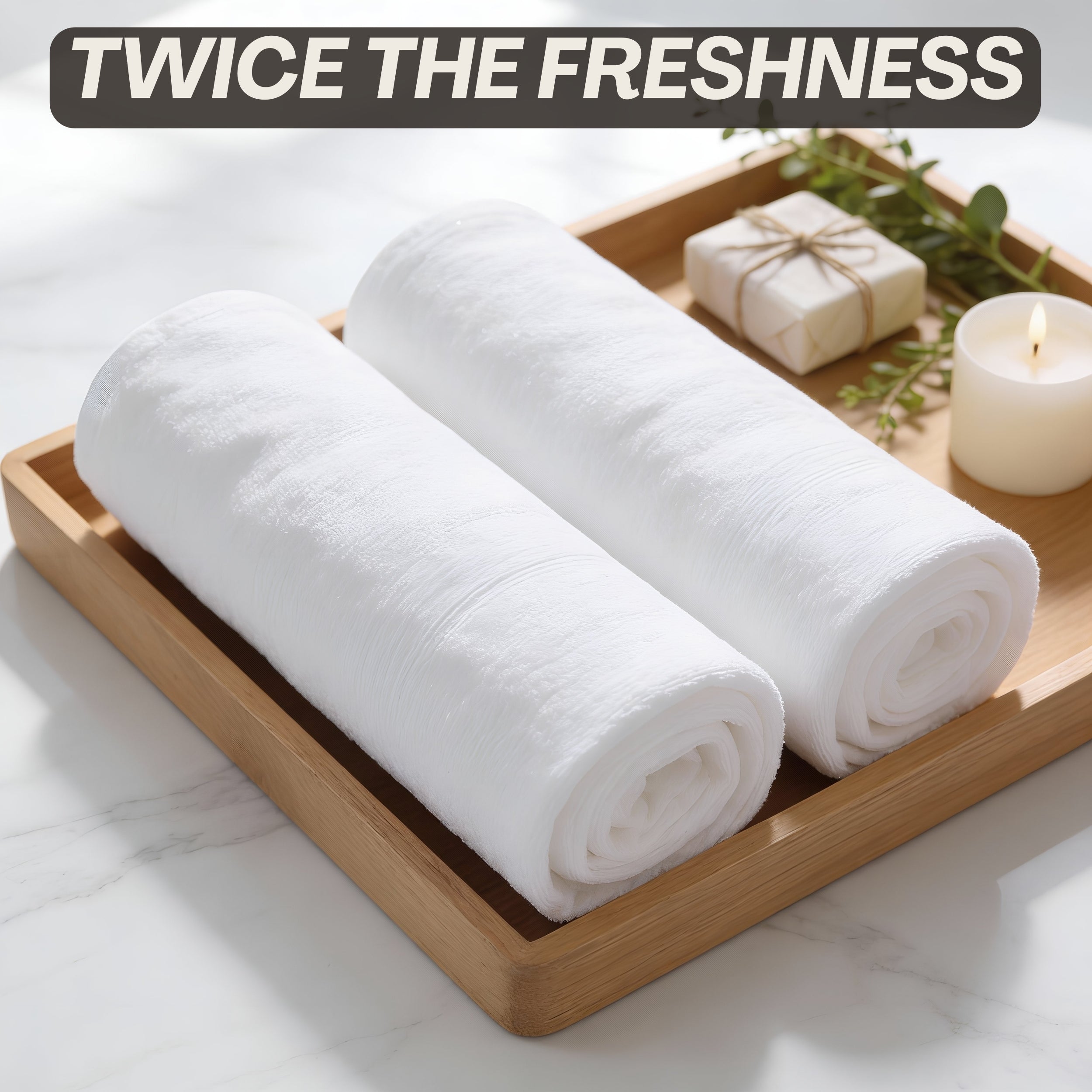 HUPLA Premium Cotton Hand Towels (Pack of 2) | 150 GSM | Ultra Soft, Highly Absorbent, Quick Dry | White | 41 x 63 cm HUPLA Cotton Hand Towels Pack of 2 | Soft & Absorbent