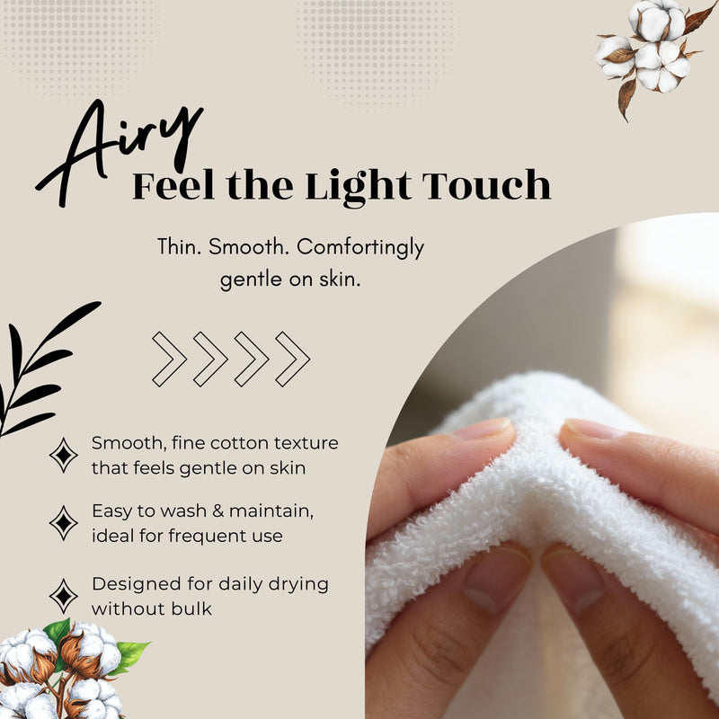 HUPLA Premium Cotton Hand Towels (Pack of 2) | 150 GSM | Ultra Soft, Highly Absorbent, Quick Dry | White | 41 x 63 cm HUPLA Cotton Hand Towels Pack of 2 | Soft & Absorbent