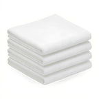 HUPLA Premium Bath Towel Pack of 4 | 100% Cotton | 730 GSM | Ultra Soft & Highly Absorbent | Hotel Quality White Towels (75 x 150 cm) HUPLA 730 GSM Bath Towel Pack of 4 | 100% Cotton White Towels