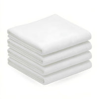 HUPLA Premium Bath Towel Pack of 4 | 100% Cotton | 730 GSM | Ultra Soft & Highly Absorbent | Hotel Quality White Towels (75 x 150 cm) HUPLA 730 GSM Bath Towel Pack of 4 | 100% Cotton White Towels