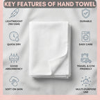 HUPLA Premium Bath Towel Pack of 4 | 100% Cotton | 730 GSM | Ultra Soft & Highly Absorbent | Hotel Quality White Towels (75 x 150 cm) HUPLA 730 GSM Bath Towel Pack of 4 | 100% Cotton White Towels