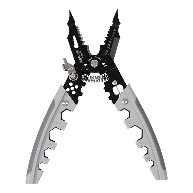28-in-1 Multi-Function Wire Stripper | Crimping, Cutting & Pliers Tool for Electricians