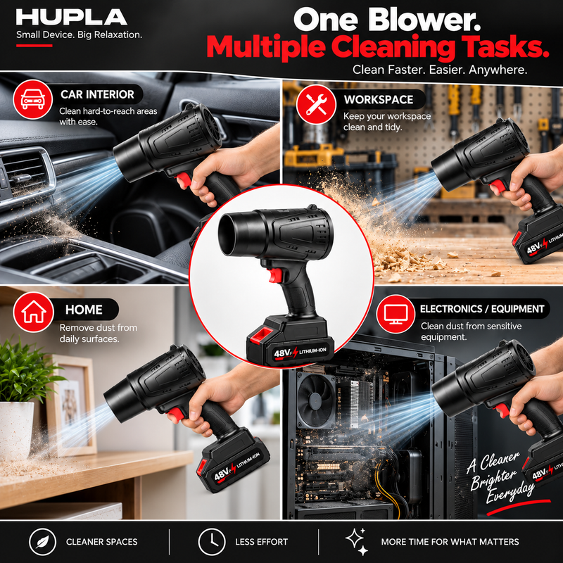 Cordless Electric Air Blower Rechargeable High-Speed Dust Cleaner for Car, Computer & Home Cordless Electric Air Blower – High-Speed Rechargeable Handheld Dust Blower