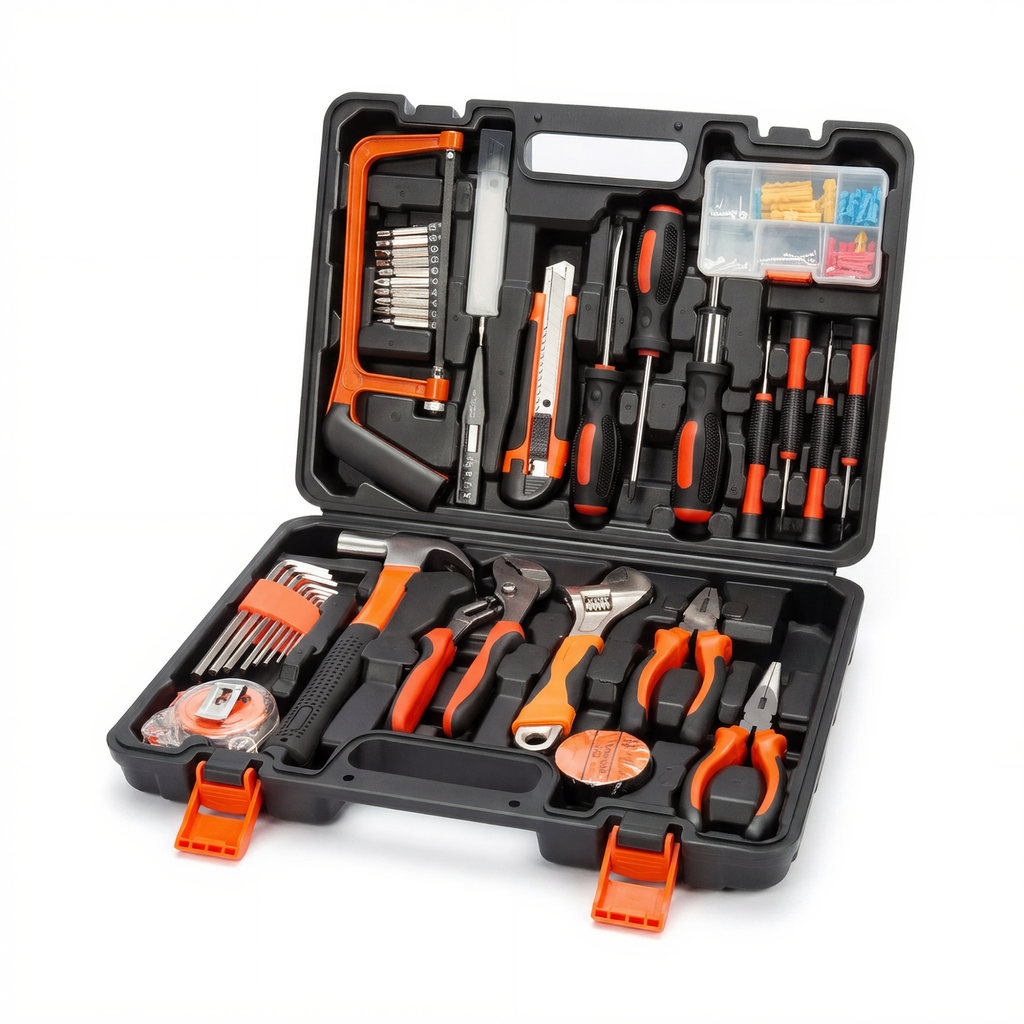 HUPLA Multi-Purpose Home 100 PCS Tool Kit Set – Complete Repair Tool Box with Case