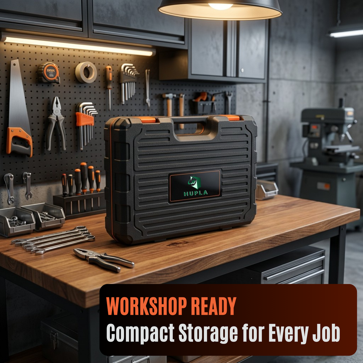HUPLA Multi-Purpose Home 100 PCS Tool Kit Set – Complete Repair Tool Box with Case