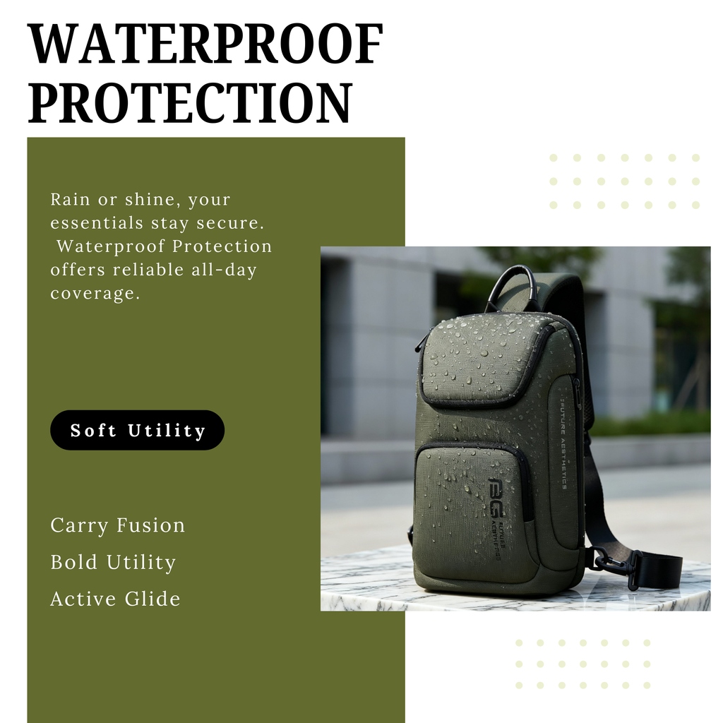 HUPLA Premium Utility Sling Backpack – Urban Edge Edition.