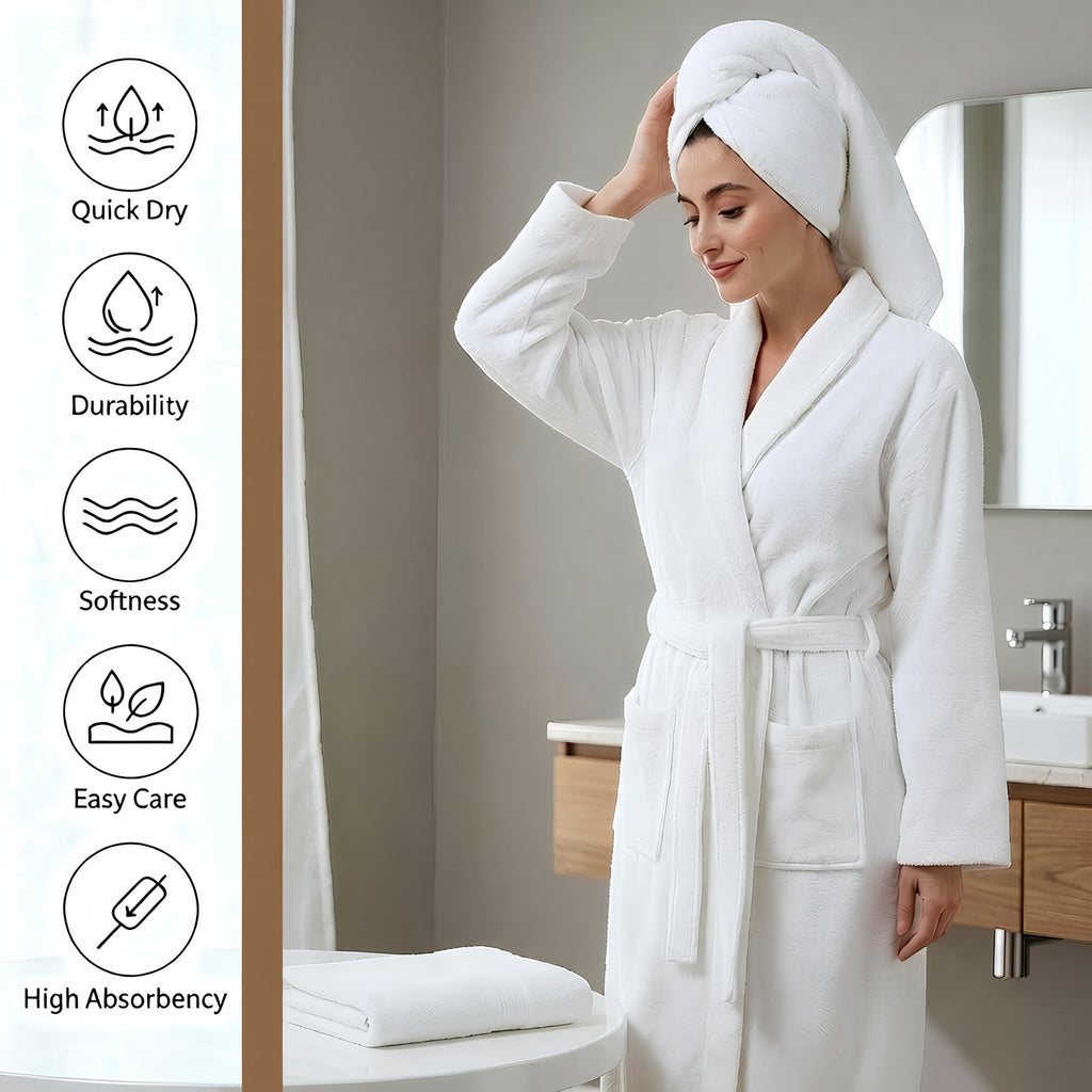 Premium Cotton Towel Set (1 Bath Towel + 1 Hand Towel) | Ultra Soft & Highly Absorbent Premium Cotton Towel Set | 1 Bath Towel + 1 Hand Towel | Ultra Soft & Absorbent