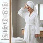 Premium Cotton Towel Set (1 Bath Towel + 1 Hand Towel) | Ultra Soft & Highly Absorbent Premium Cotton Towel Set | 1 Bath Towel + 1 Hand Towel | Ultra Soft & Absorbent
