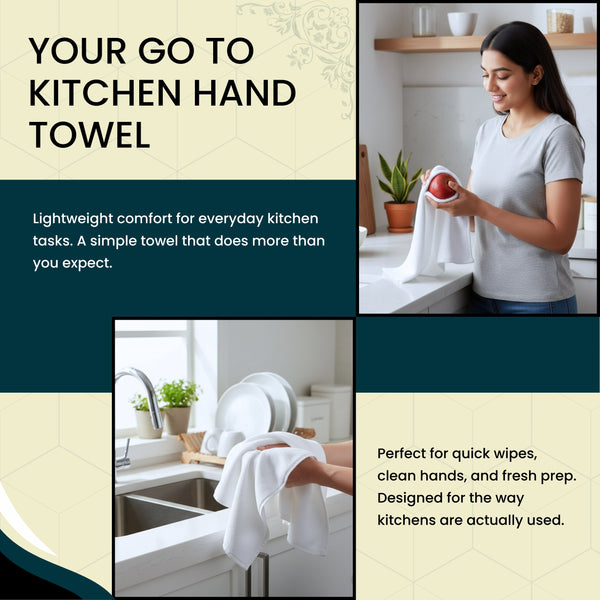 HUPLA Premium Cotton Towel Set (3 Pieces) – 2 Bath Towels (75 × 150 cm) + 1 Hand Towel (41 × 63 cm) | Ultra Soft, Super Absorbent, Hotel Quality | White HUPLA Premium Cotton Towel Set | 2 Bath Towels + 1 Hand Towel | Ultra Soft White Towels