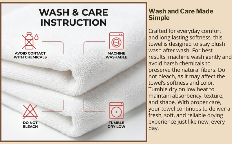 HUPLA Premium Cotton Towel Set (3 Pieces) – 2 Bath Towels (75 × 150 cm) + 1 Hand Towel (41 × 63 cm) | Ultra Soft, Super Absorbent, Hotel Quality | White HUPLA Premium Cotton Towel Set | 2 Bath Towels + 1 Hand Towel | Ultra Soft White Towels