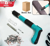 Manual Steel Nail Gun Tool Kit with 20 Nails (Adult Use Only)| Concrete Wall Fastening Tool Manual Steel Nail Gun Tool Kit with 20 Nails | Heavy Duty Concrete Wall Fastening Tool