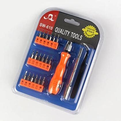 HUPLA 21-in-1 Precision Screwdriver Set | Magnetic Repair Tool Kit with Interchangeable Bits for Mobile, Laptop, Watch, Eyeglasses & Electronics HUPLA 21-in-1 Precision Screwdriver Set | Magnetic Electronics Repair Tool Kit
