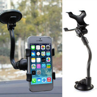 360° Adjustable Car Mobile Holder with Flexible Long Arm – Windshield & Dashboard Phone Mount for Hands-Free Navigation