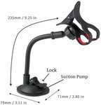 360° Adjustable Car Mobile Holder with Flexible Long Arm – Windshield & Dashboard Phone Mount for Hands-Free Navigation