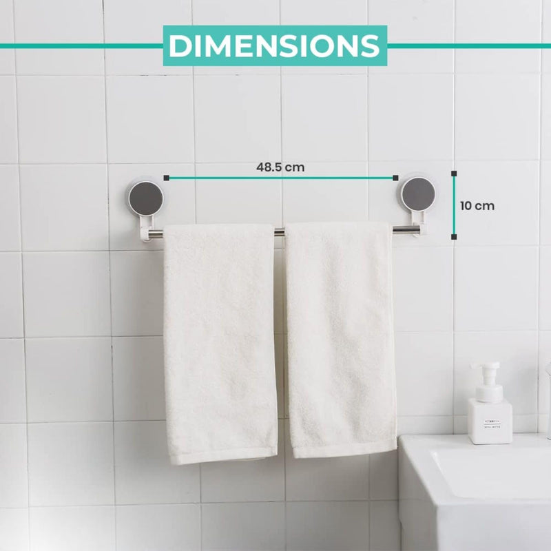 Self Adhesive Towel Holder Bar | Drill-Free Stainless Steel Towel Rack for Bathroom & Kitchen