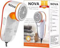 Electric Lint Remover for Clothes | Fabric Shaver for Sweaters, Jackets, Woolen Clothes, Blankets & Sofa | Powerful Lint Removal Machine with Rotary Blades & Transparent Storage Box