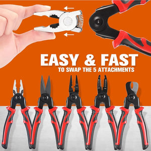multi function electrician plier set with compact storage case