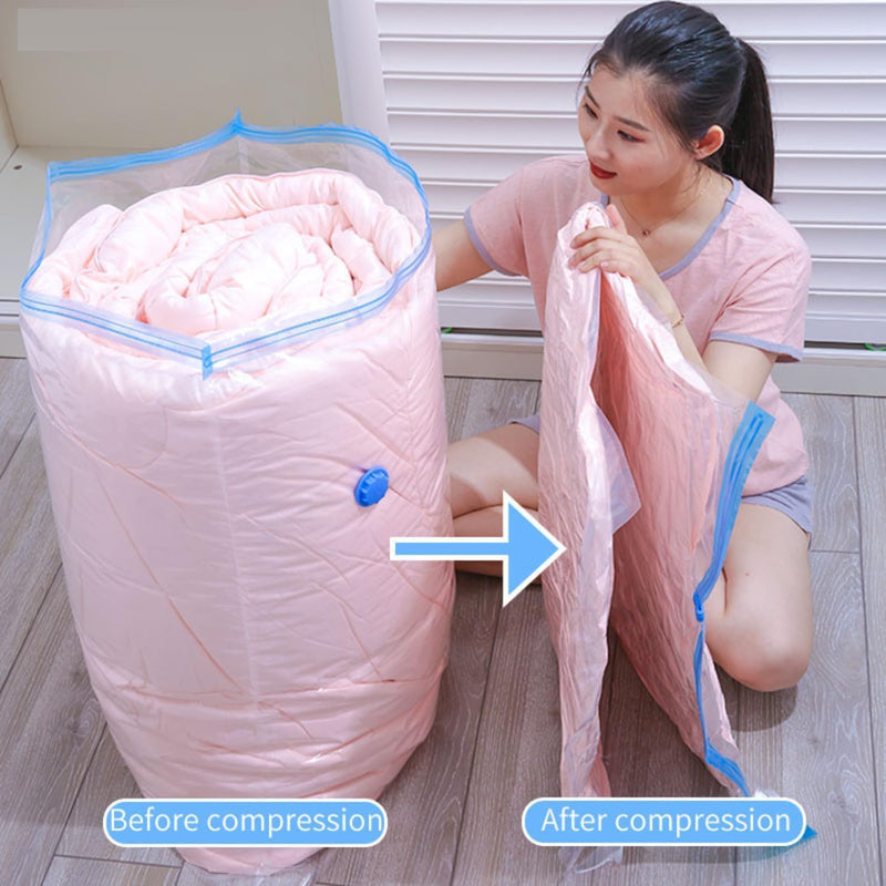 Vacuum Storage Bags with Hand Pump | Space Saving Compression Bags for Clothes & Bedding