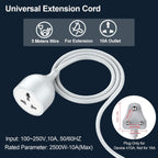 5 Meter 3-Pin Heavy Duty Extension Cord | 10A 2500W Power Cable