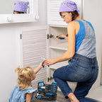 Household repair tool box with organized compartments