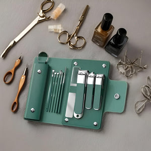 HUPLA 12-in-1 Manicure & Pedicure Kit with Stainless Steel Tools