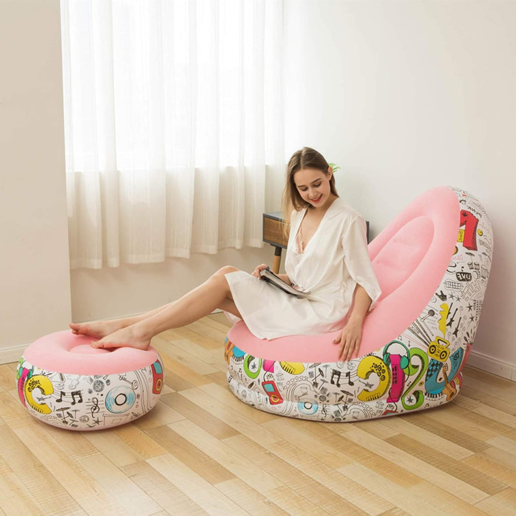 Step-by-step inflation and deflation guide for inflatable lounge chair