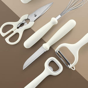 Kitchen Utensil Set with Storage Holder Stand for Home Cooking