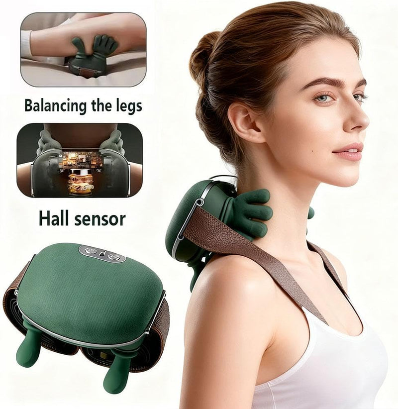 Electric Shoulder & Neck Massager with Heat | Deep Tissue Handheld Pain Relief Machine (40°C–45°C)