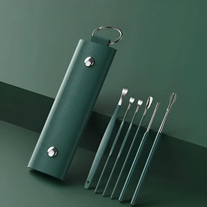 Nail Grooming Set with Leather Storage Case