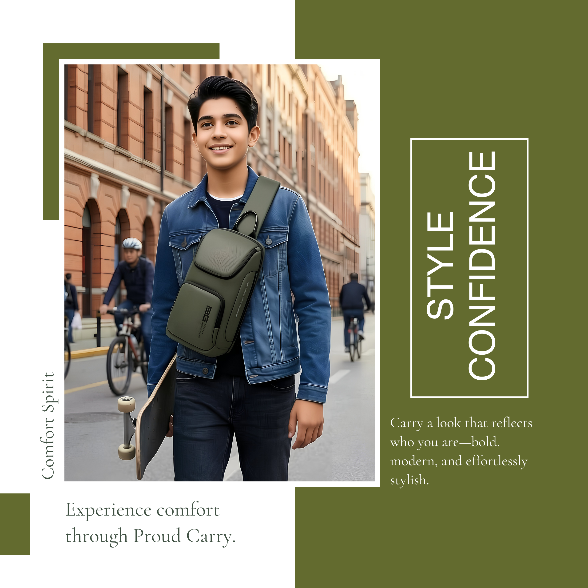 HUPLA Premium Utility Sling Backpack – Urban Edge Edition.