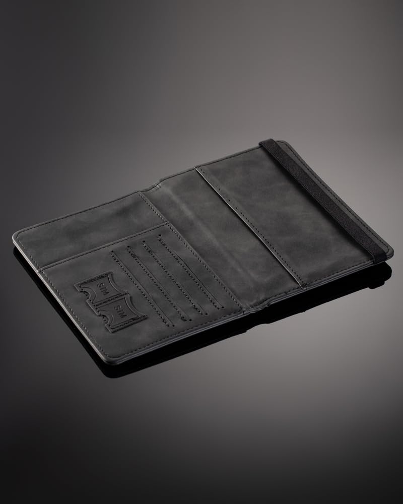 Passport wallet with card slots cash and SIM holder
