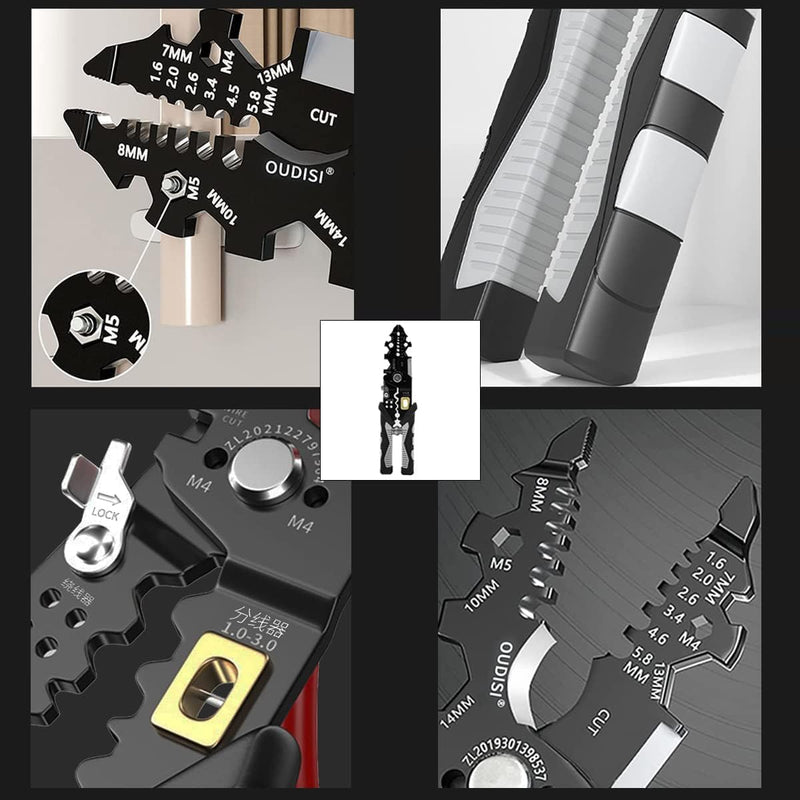 Multi-Function Wire Stripper Cutter Crimper Tool | 25-in-1 Wire Plier