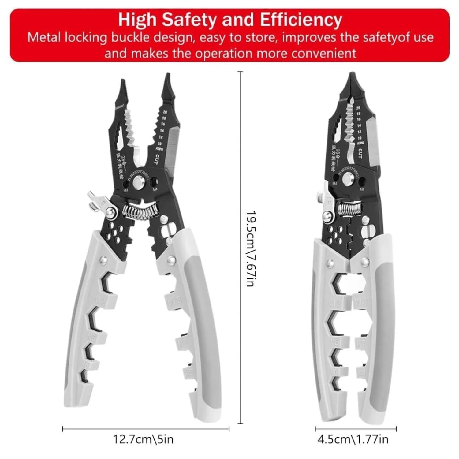 Functional Diagram of 28-in-1 Wire Stripper and Crimping Tool