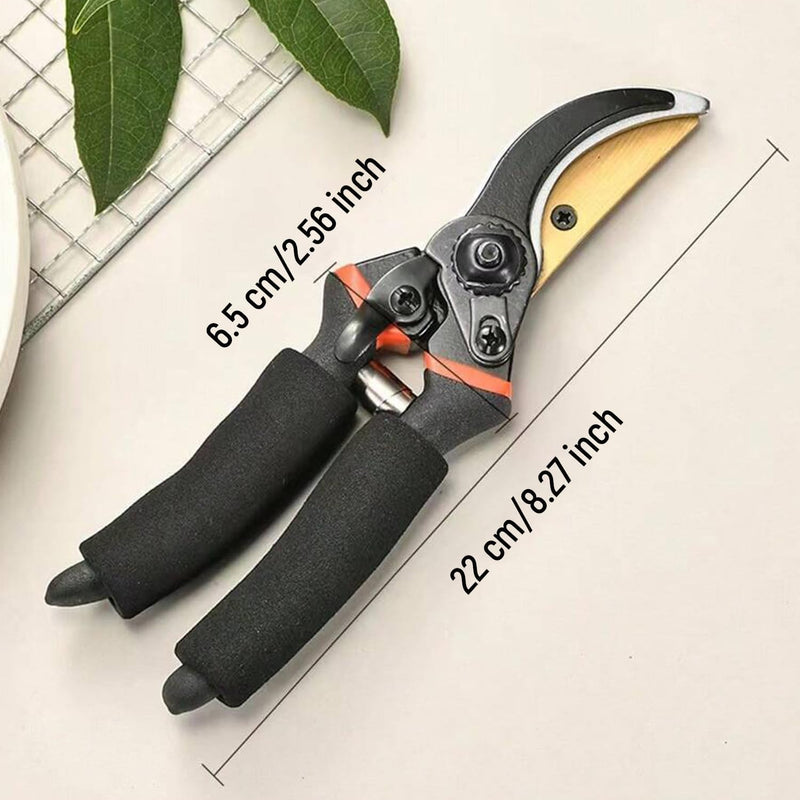 Professional Garden Pruning Shears Color : Black | Heavy-Duty Bypass Cutter for Plants, Flowers & Branches
