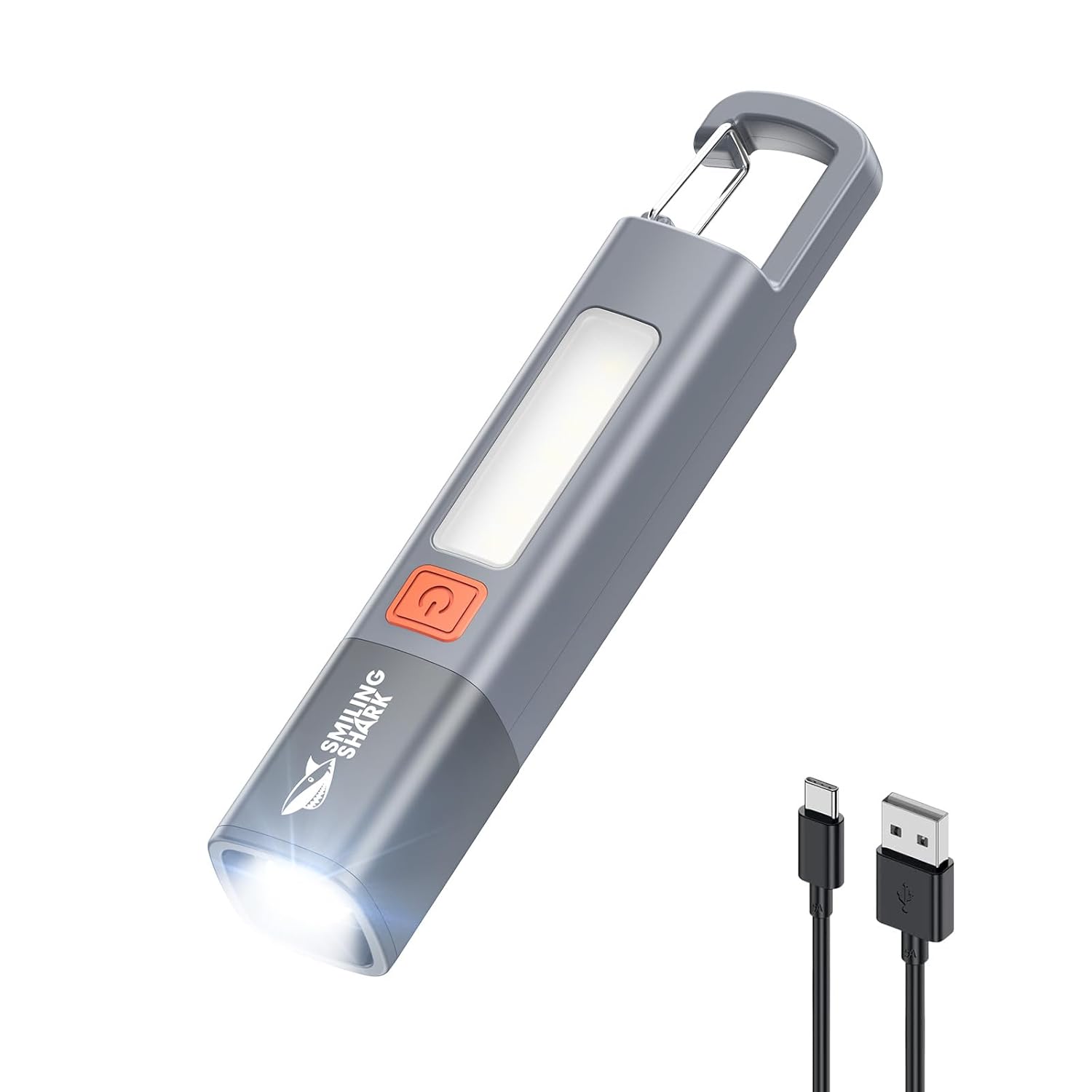 Rechargeable LED flashlight with zoom focus