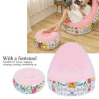 Inflatable Lounge Chair Set for Relaxation and Reading at Home