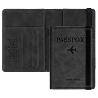 RFID Passport Travel Wallet for Men & Women – PU Leather Organizer with Card, Cash & SIM Slots