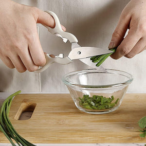 Stainless Steel Kitchen Accessory Set with Knife, Peeler, and Whisk