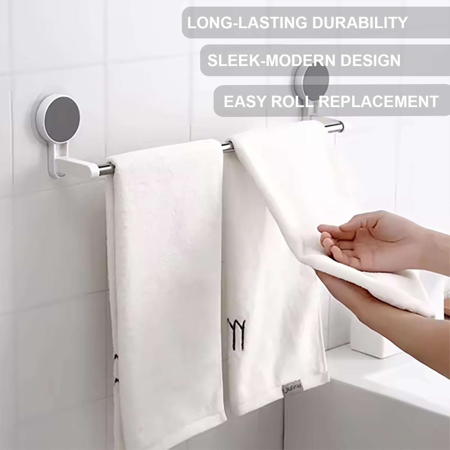 Stainless Steel Adhesive Towel Holder Dimensions for Bathroom