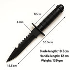 Person cutting an orange using heavy duty utility knife