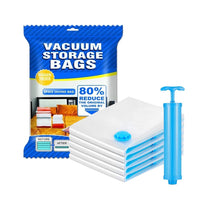 Vacuum Storage Bags with Hand Pump | Space Saving Compression Bags for Clothes & Bedding