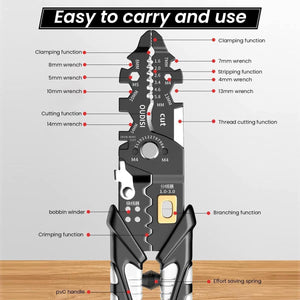 Wire Stripper with Ergonomic Grip for Easy Wire Cutting